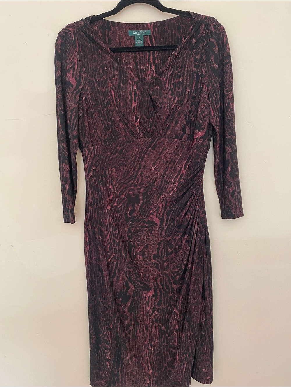 Lauren Ralph Lauren Animal Printed 3/4 Sleeve Dress